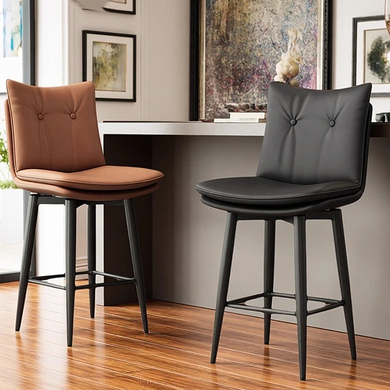 مريح الشمال الإبداعية الفاخرة نمط كراسي بار بسيطة عالية المطبخ البراز الجمالية فريدة من نوعها Banqueta De Cozinha ألتا بار الأثاث #1