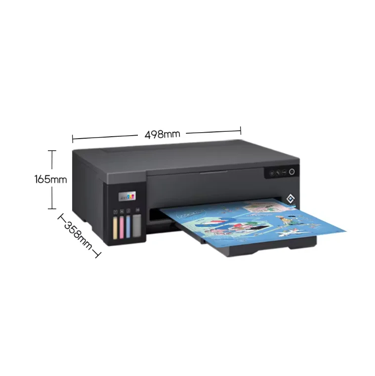 طابعة نافثة للحبر جديدة بحجم L1300 A3+ بأربعة ألوان، أوتوماتيكية، منخفضة التكلفة، مناسبة لطباعة التسامي #3