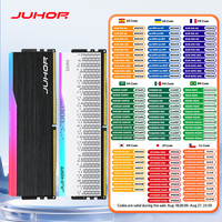 JUHOR RGB DDR5 16GB 5600MHz 6000MHz 6400MHz Desktop Memory Dimm High speed Memoria Ram