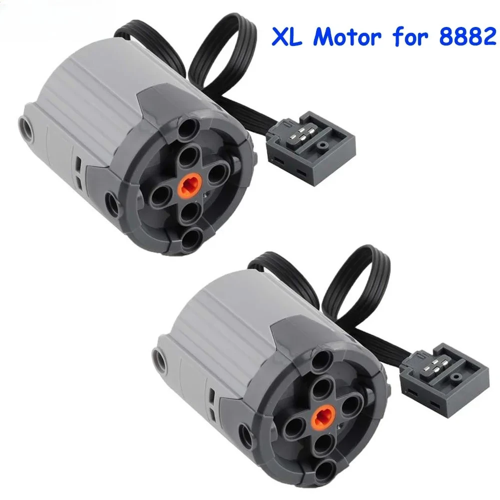 2 uds XL funciones de potencia del Motor tecnología MOC bloques PF Motor de velocidad Compatible con Legoeds 8882