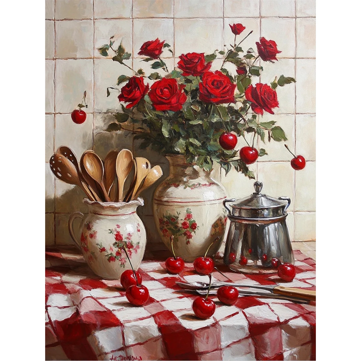 2D flat Rich Color Diamond Painting, Lively Room Ornament, Colorful Festival Present, Hot Giveaway and Beautiful Wall Decor for Entertainment Rooms