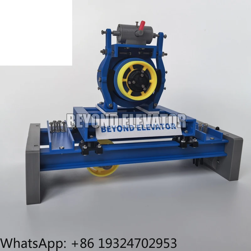 Elevator Traction Machine Model with Steel Frame 3D Printed Includes Remote Control Educational Demonstration Birthday Gift
