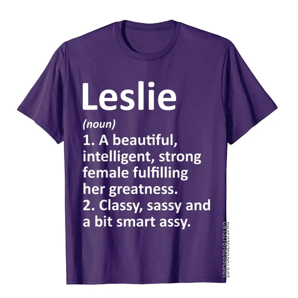 LESLIE Definition Personalized Name Funny Christmas Gift T-Shirt Holiday Top T-Shirts Funky Cotton Men's T Shirt Preppy Style