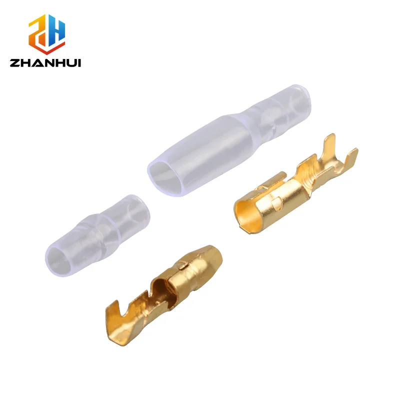 20 Sets 4,0mm Auto Electrical Connectors Kit, Male Female Wire Terminals with Insulation Cover for Car Motorcycle Truck Marine