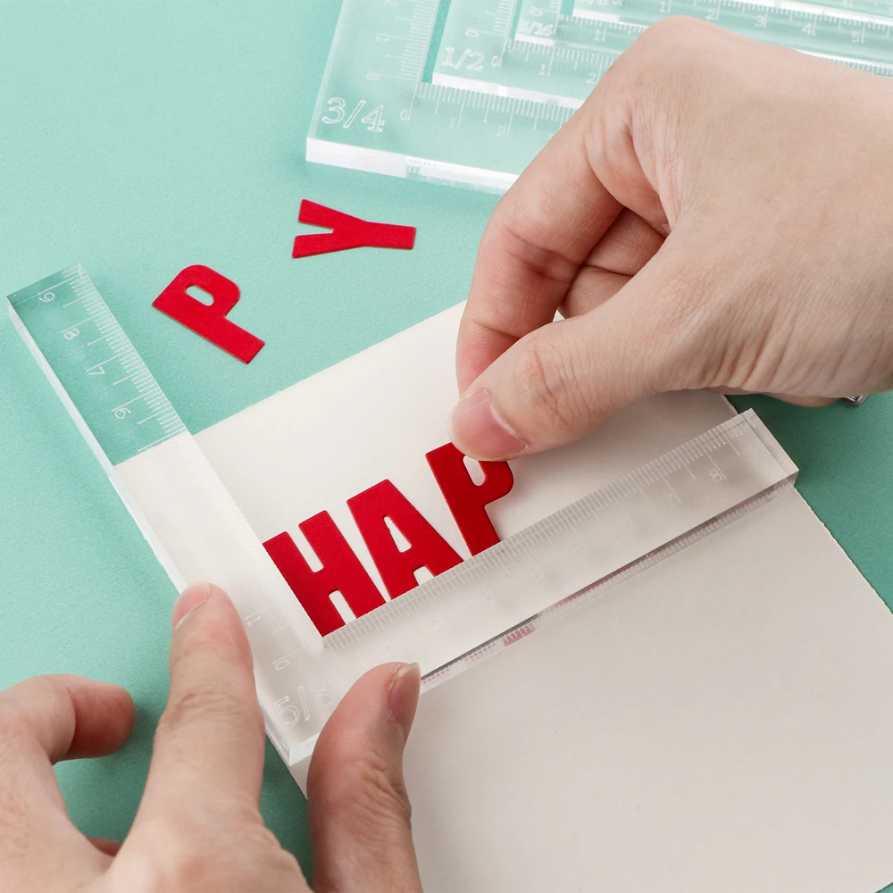 7pcs/set Creative Positioning Corner Tools Card Corners Helpers For Makeing Lining Up Card Layers Easier Positioning Ruler Tools