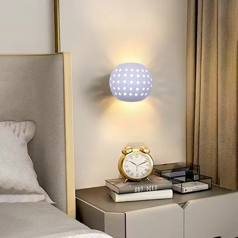 Modern oval LED wall lamp aluminum G9 wall light suitable for indoor and outdoor lighting bedroom corridors