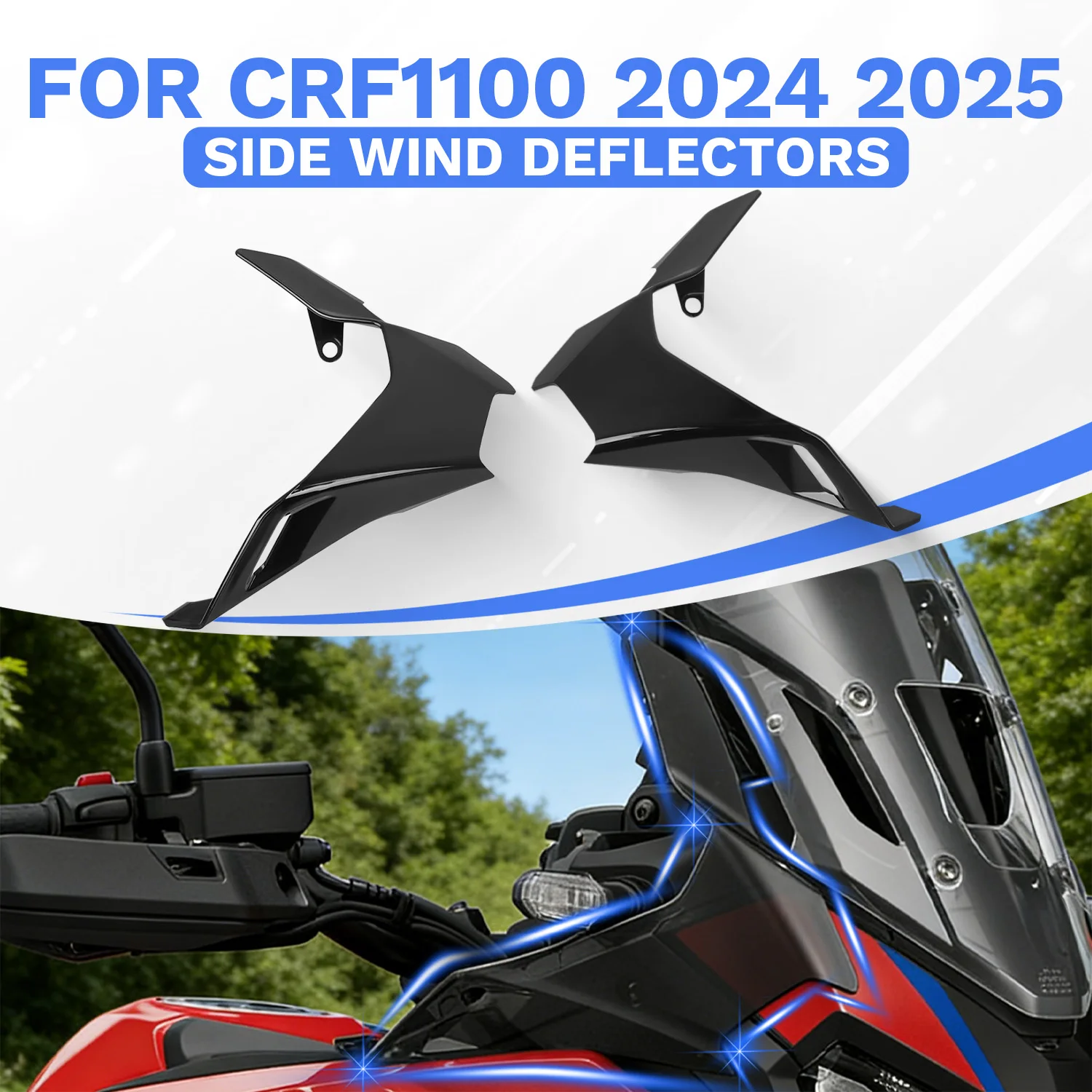 Déflecteurs de vent supérieurs de moto CRF1100L, becquet avant de panneau latéral pour Honda Africa Twin 1100 DCT CRF1100 CRF 1100 2024 2025