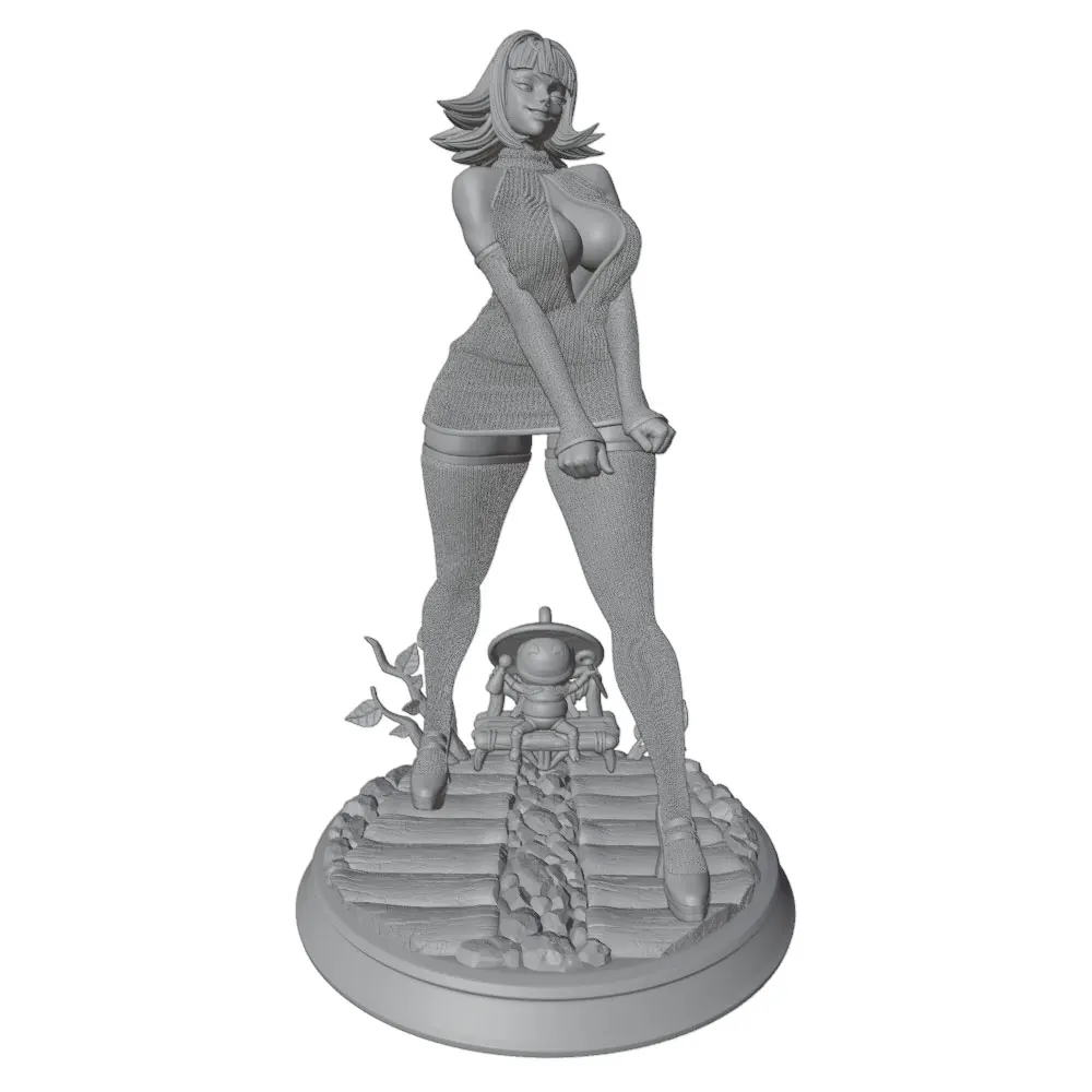 75mm --250mm Sexy Girl Resin Model Kits GK Miniature 3D Printed Gray Model Figurine DIY Doll Model Unassembled And Unpainted