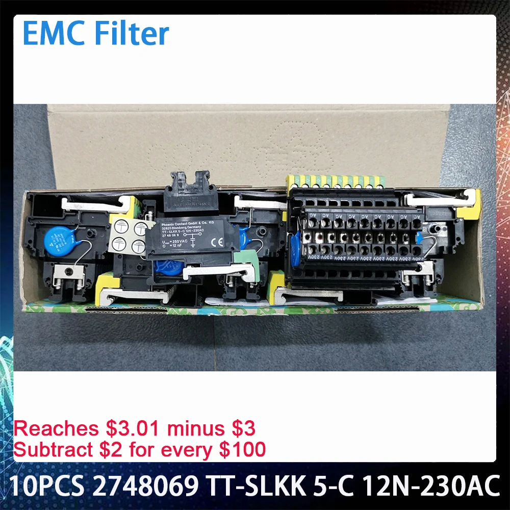 10PCS 2748069 TT-SLKK 5-C 12N-230AC EMC Filter For Phoenix Interference Filters Single-level Terminal Block Works Perfectly