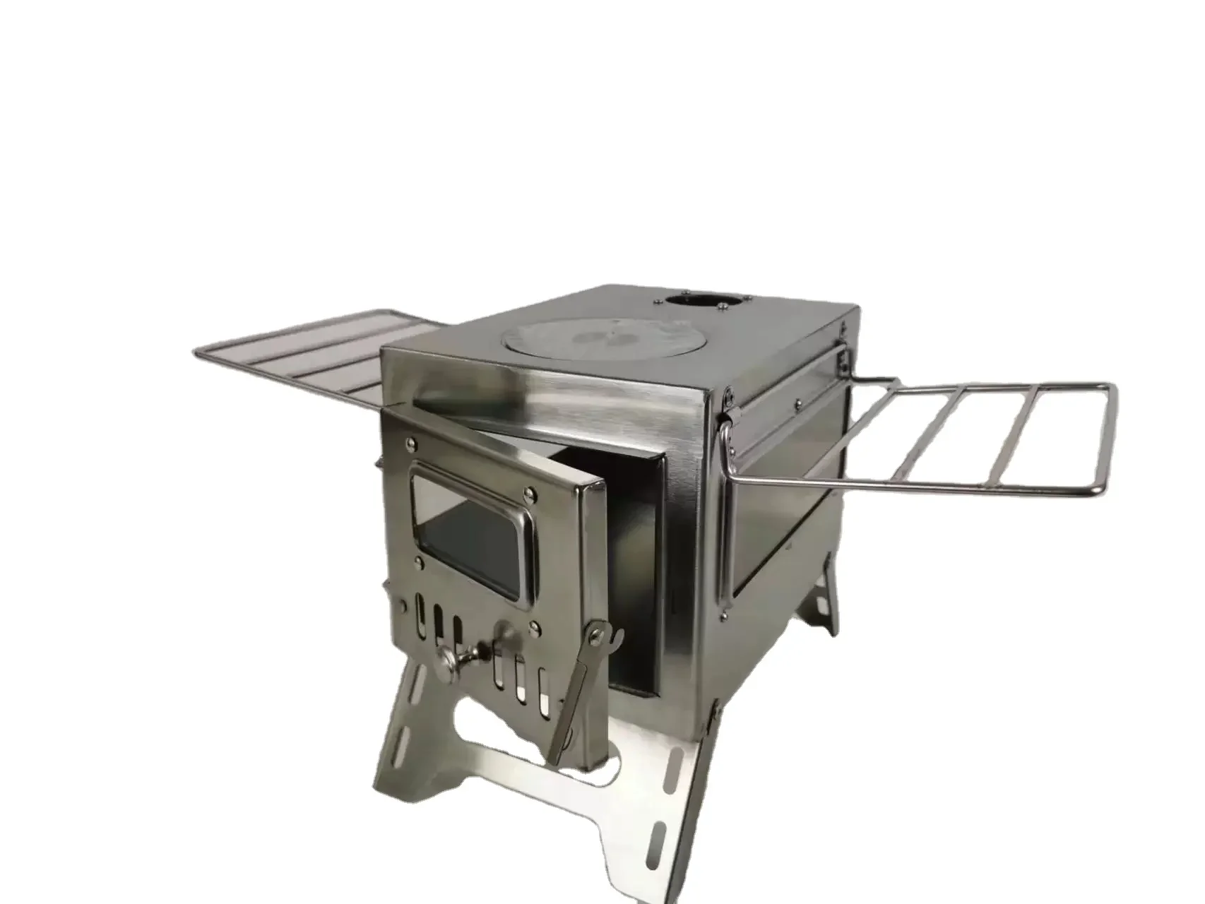 

#Jetshark outdoor tourism camping firewood stove tent heating stove lighting picnic stainless steel folding stove