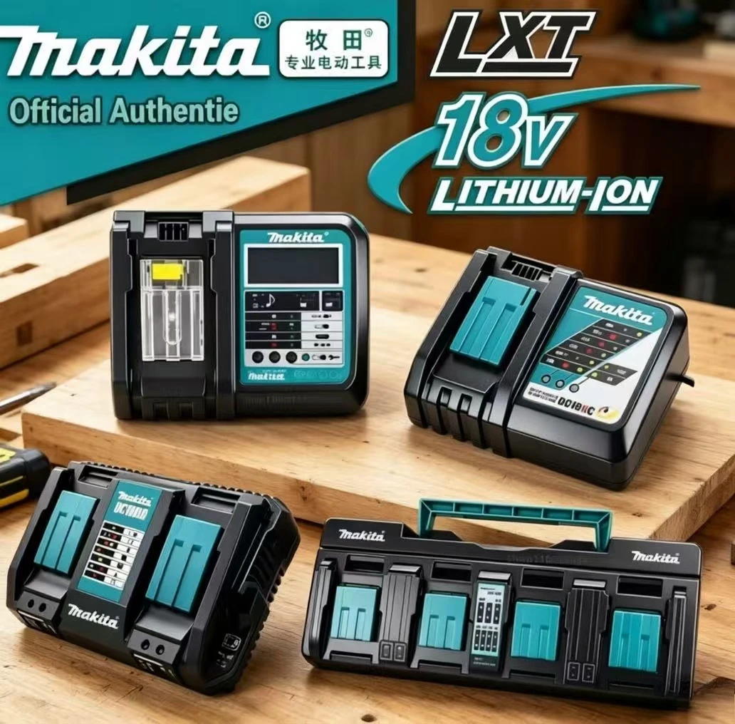 

DC18RC Rapid Battery Charger Compatible with Makita 14.4V-18V Li-ion Battery BL1415 BL1430 BL1815 BL1830B BL1850B BL1860B