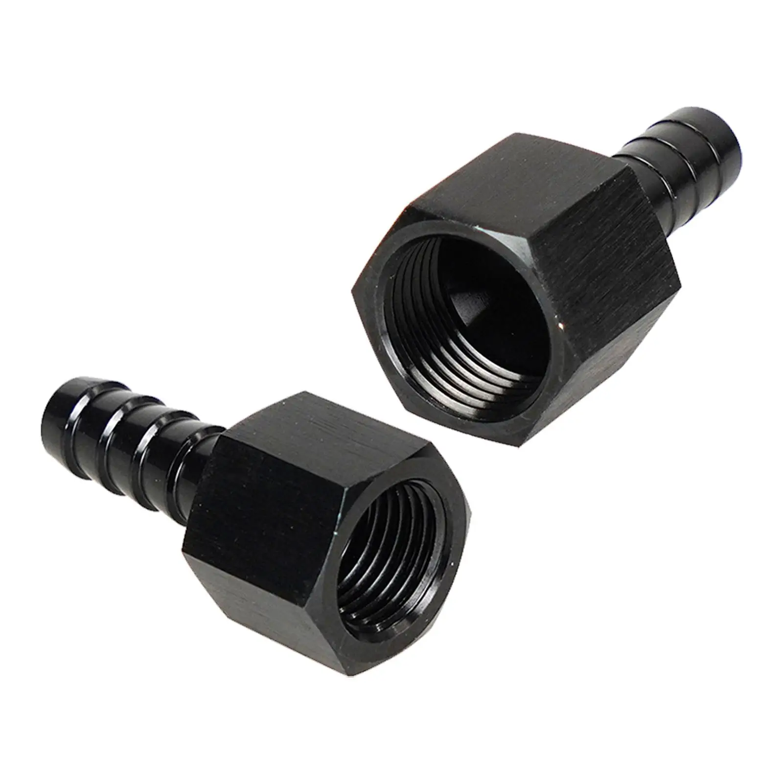 

6AN Female to 3/8in Push on Barbed Connector High Strength Metal Replaces Fuel Rails Adapter 6AN for Car Direct Replaces
