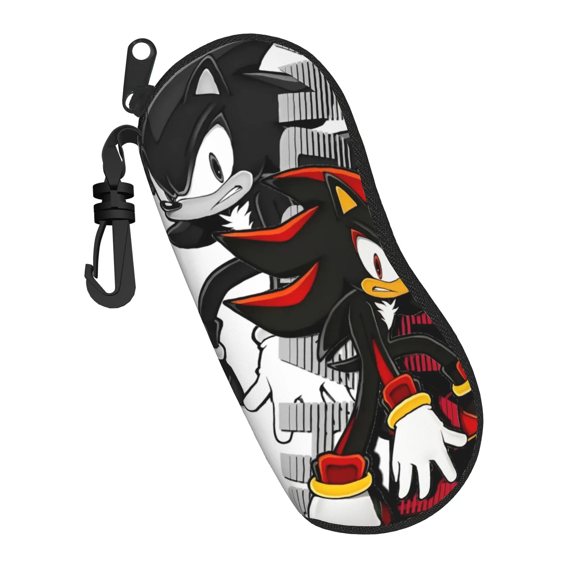 The Hedgehog Shadow Games Glasses Case Men Women Waterproof Zipper Cartoon Glasses Box Ins Eyeglasses Box