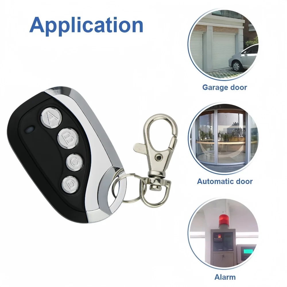 4 Channel 433mhz Cloning Gate Garage Remote Control Universal Wireless Copy Code Electric Cloning RF Wireless Transmitter ABCD