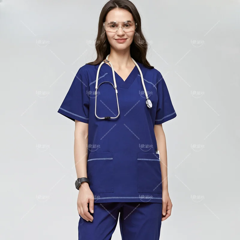 

New models Unisex Scrubs Set Work Nursing Uniform Nurse Suit Hospital Dress Caregiver Hand Wash Clothes Paramedic Uniforms