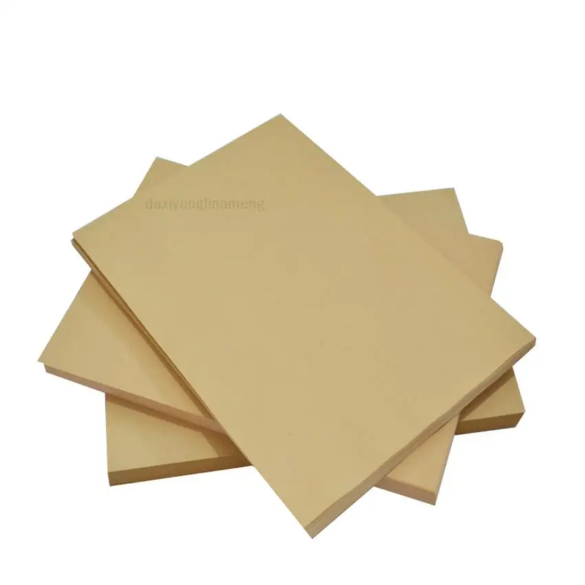 New 25-50-100pc/lot A4 / A3 Size Kraft Brown CardPaper Thickness 80/100 ~ 450gsm Gift Wrapping Wedding Party Decorations