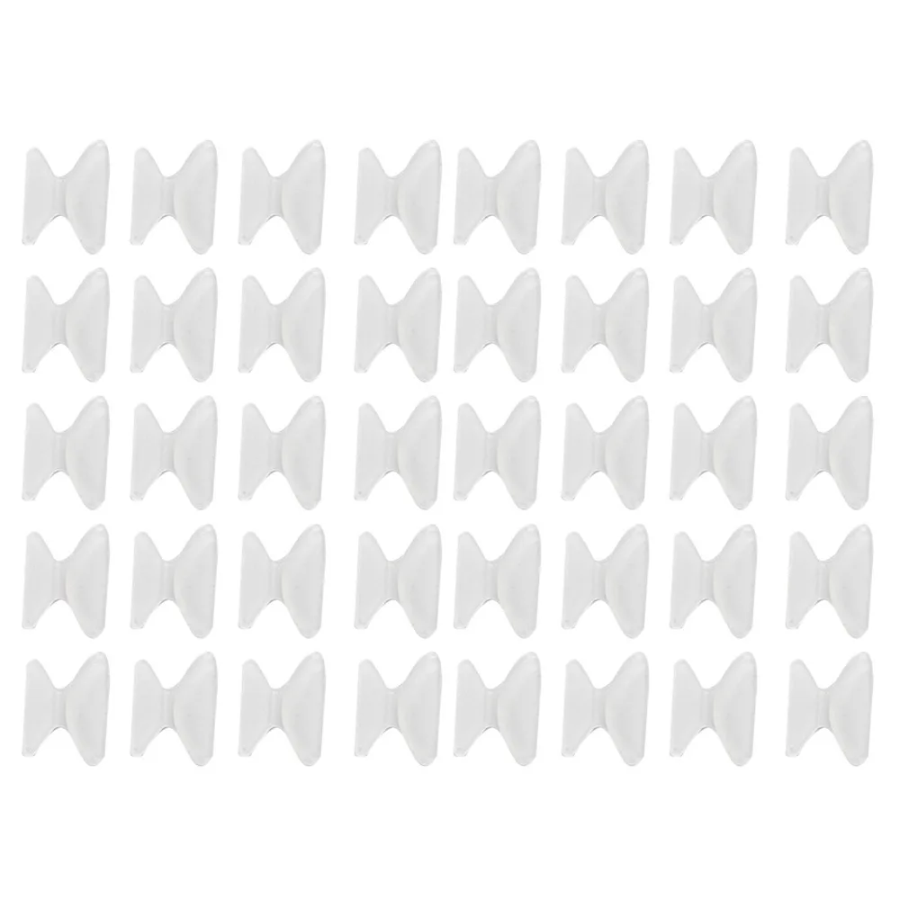 

20 Pairs Soft Silicone Silicone Nose Pads Butterfly Shape Thin 1.8mm Eyeglass Nose Pads Sunglasses Nose Pads Sunglasses Use