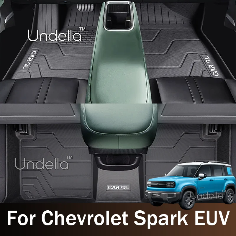 TPE Car Floor Mat For Chevrolet Spark EUV 2026 2027 Dirt-resistant Waterproof Foot Pads Custom Liner Mats Auto Accessories