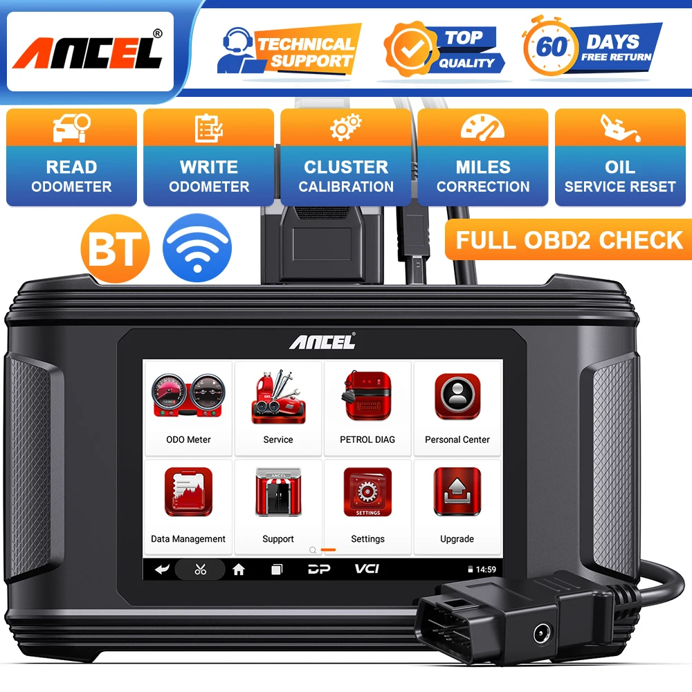 

ANCEL DM500 Car Cluster Correction Oil Reset Code Reader OBD2 Scanner Read Write EEPROM Instrument Adjustment Diagnostic Tools