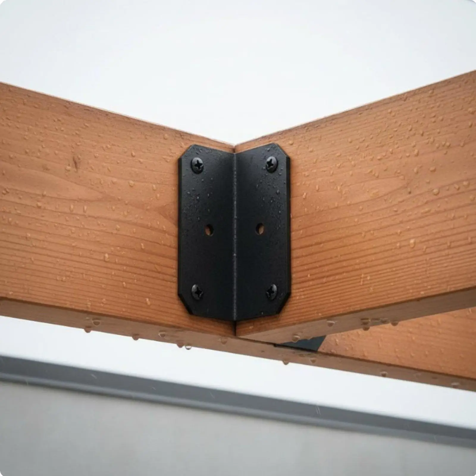 Galvanized Metal Roof Bracket for 2x4 Wood Beams Heavy Duty L Shaped Corner Brace for Pergola Deck Patio Support