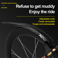 ENLEE Bicycle Fenders 700C Road Bike Gravel Quick Release Fenders Front and Rear Universal Adjustable Lightweight Fenders