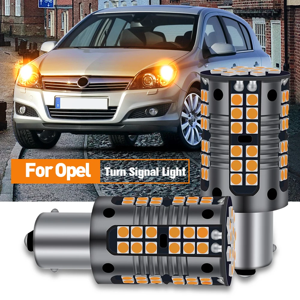 

2x LED Turn Signal Light Lamp PY21W 7507 BAU15S Canbus For Opel Agila Cascada Corsa C E F Insignia B Karl Meriva A Signum Tigra