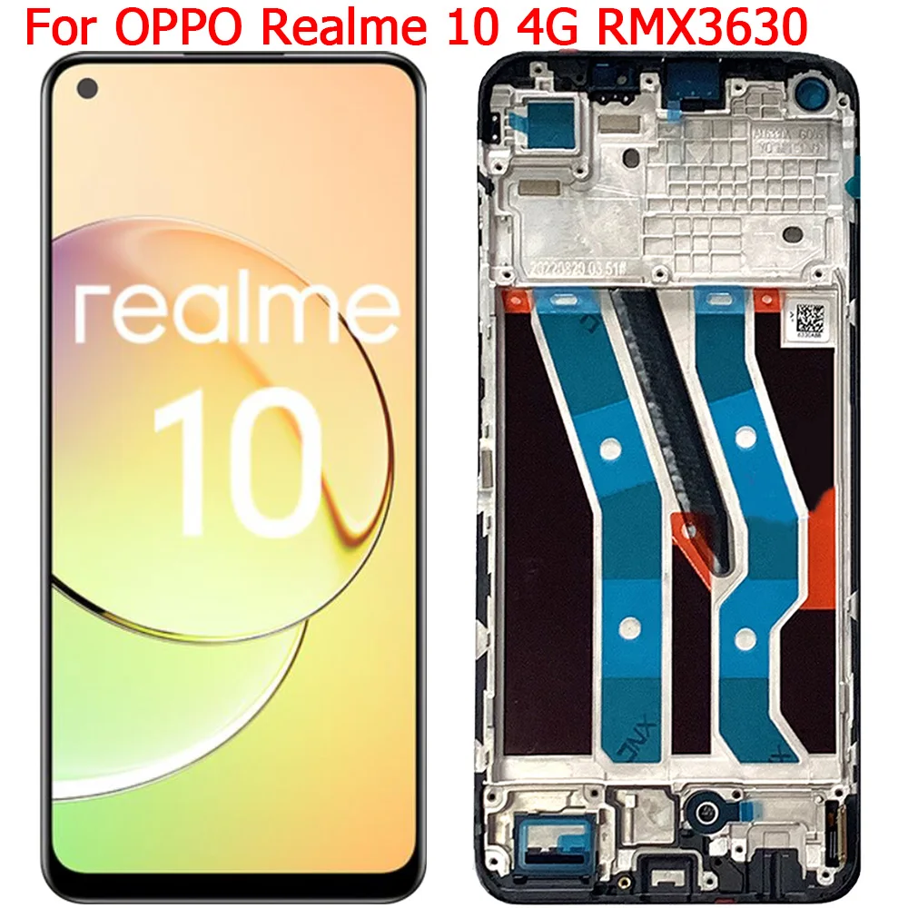 For OPPO Realme 10 4G LCD Screen Display With Frame 6.4\