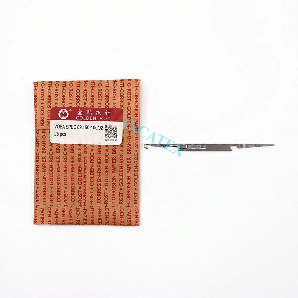 

100 шт. натуральная вязальная игла Golden Roc Vosa Spec 89.150-100/02 для китайской вязальной машины SHIMA SEIKI 6 г игла