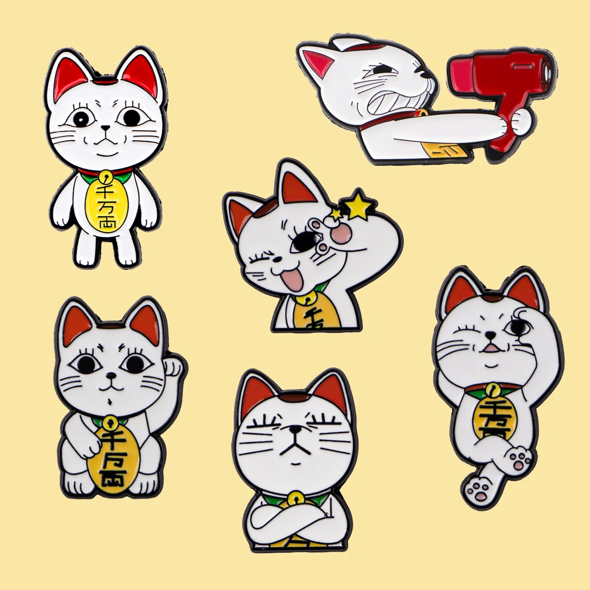3-8pcs/Set Cool Anime Series Enamel Pin Cartoon Characters Lapel Pin Fashion Badge for Bags Denim Hat T-shirt Decoration Gifts view 3