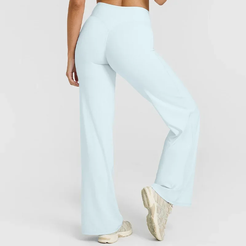 

Sports straight-leg pants for women without embarrassment wide-leg pants yoga breathable fitness clothing versatile casual pants