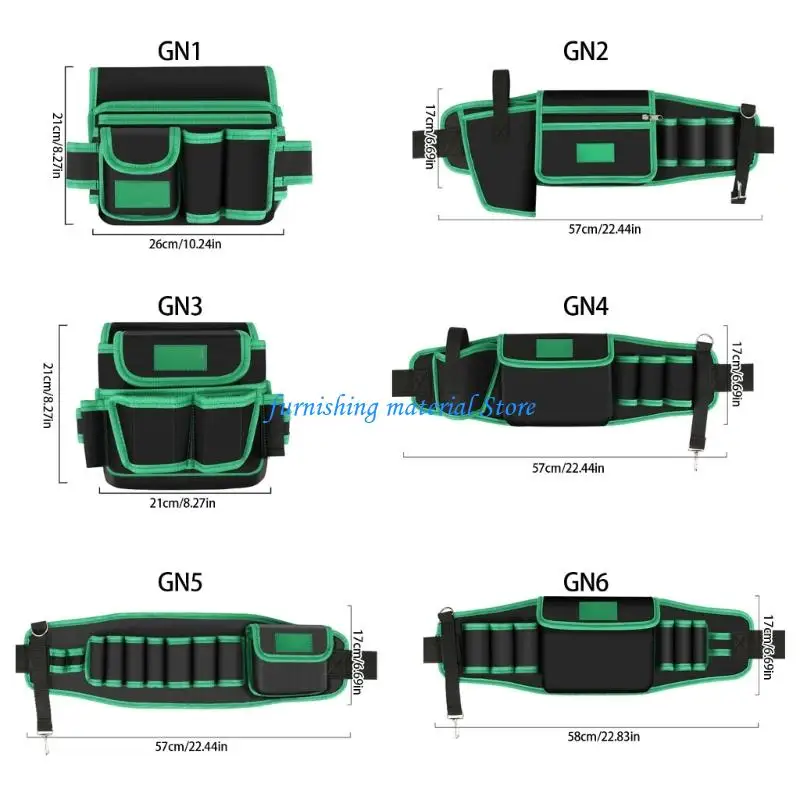 حقيبة حزام أدوات Y5GD للنجارين الكهربائيين ومنظمات البناء المقواة