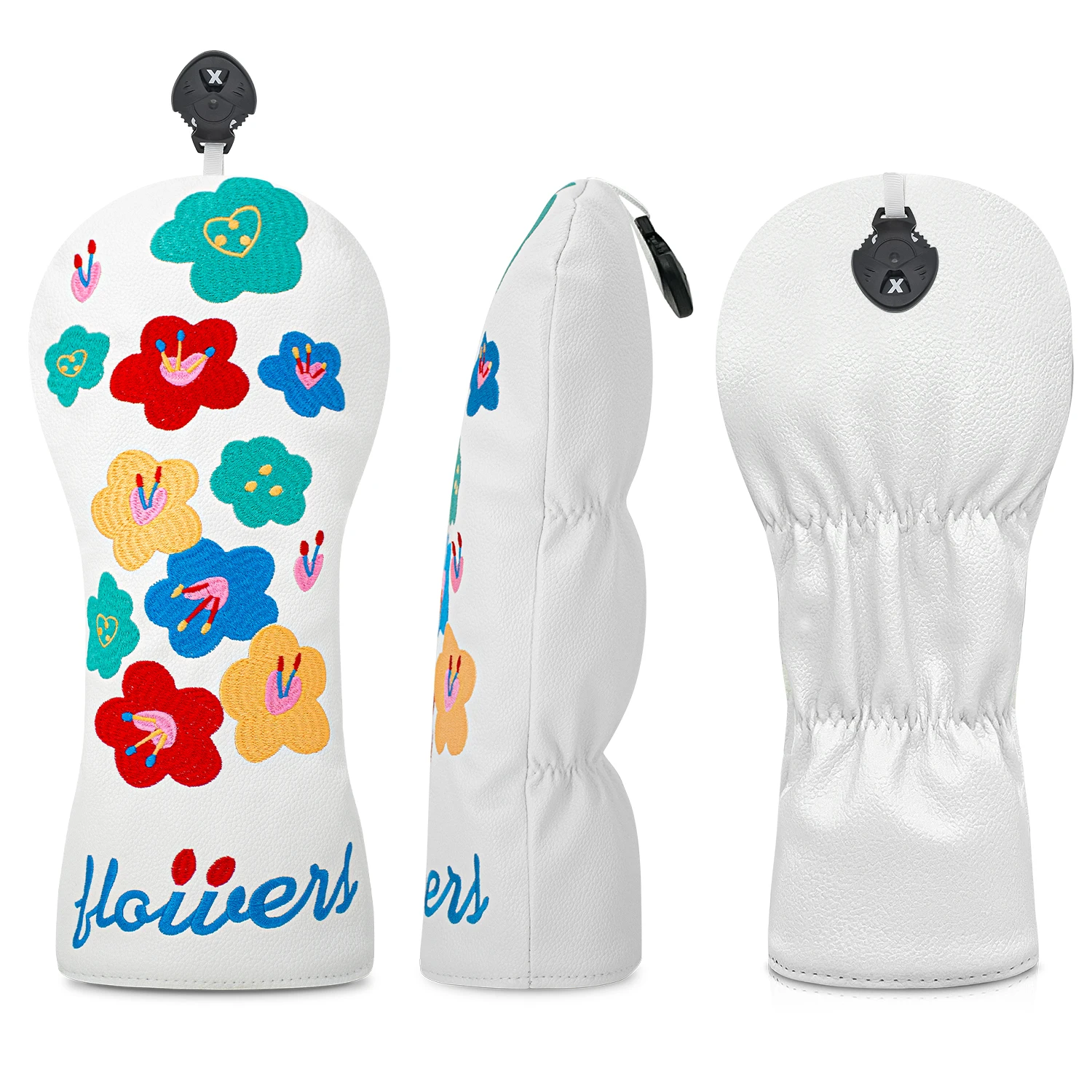 1pc/4pcs Floral Design Golf Club Head Cover - Durable Protective Cover, Golf Accessories, Golf Club Protector for All Club Types