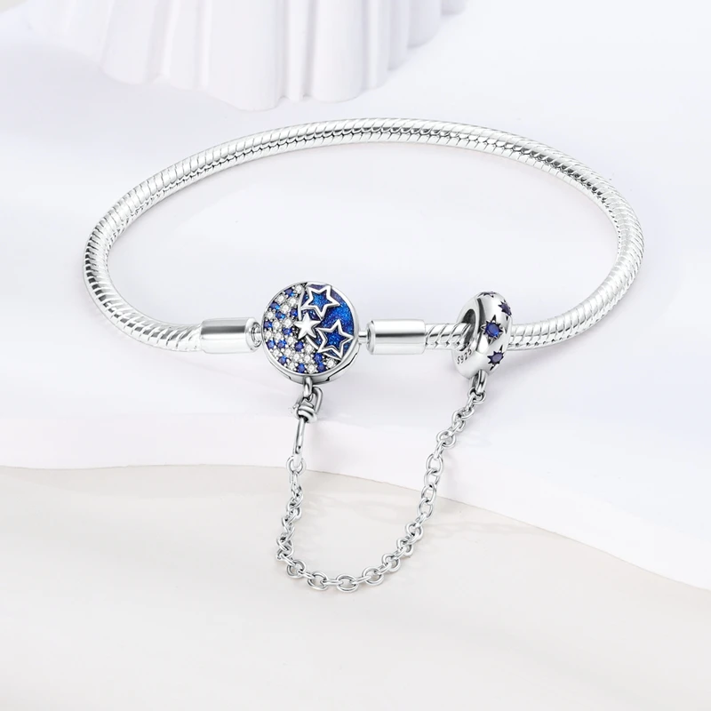 Original Armbänder 925 Silber 17-20 CM Herz Sicherheit 3mm Kette Schlange Knochen Armband Fit DIY Charms perle Geburtstag Schmuck Geschenke – Detail 23