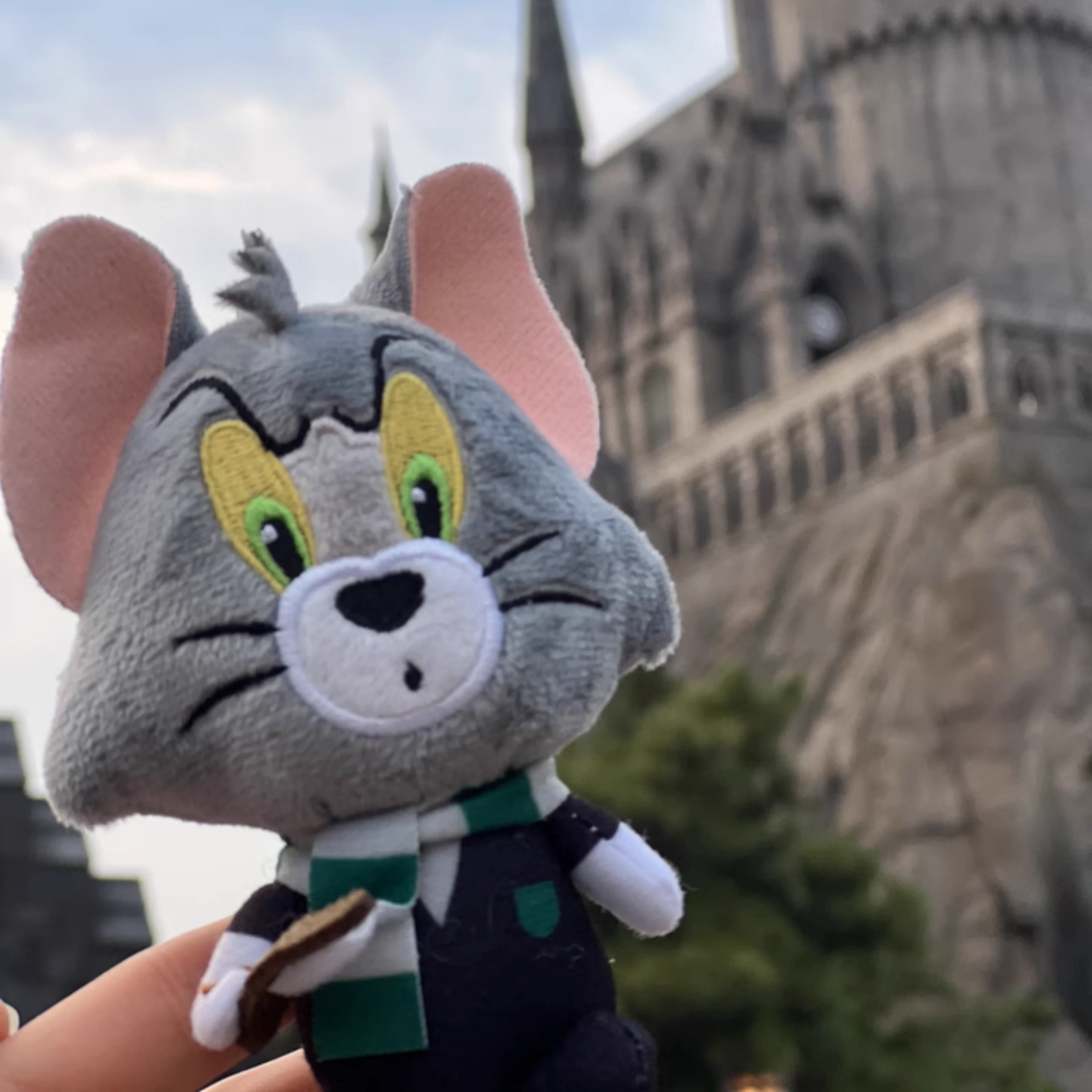 Warner 100 ° aniversario Tom y Jerry muñeco de peluche Cosplay Harry Potter Tom vestido de peluche juguete regalo sorpresa para niños