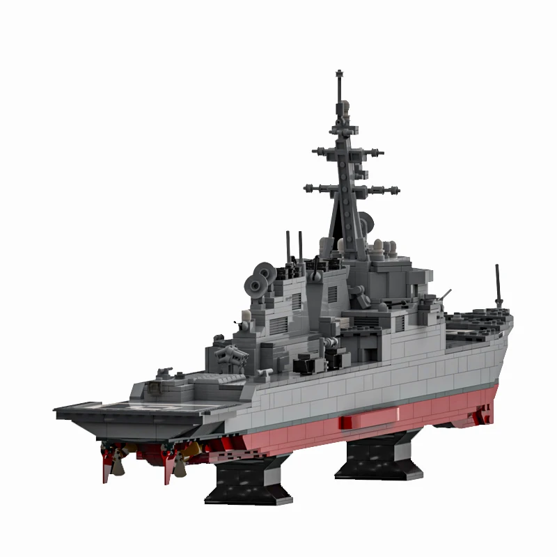 Military Arleigh Burke MOC Frigate building block Battleship kit Navy warship model Guided missile bricks set Cruiser vehicle