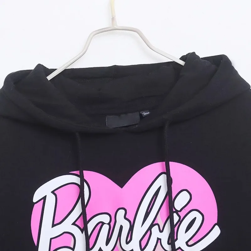 Nova barbie chama amor anime primavera outono moletom com capuz kawaii feminino plus size casual topo meninas casual mangas compridas pulôver