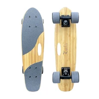 45 56cm Mini Bamboo Short Skateboard Girl Boy Portable Skate Fish Long Board Roller Scooters 5