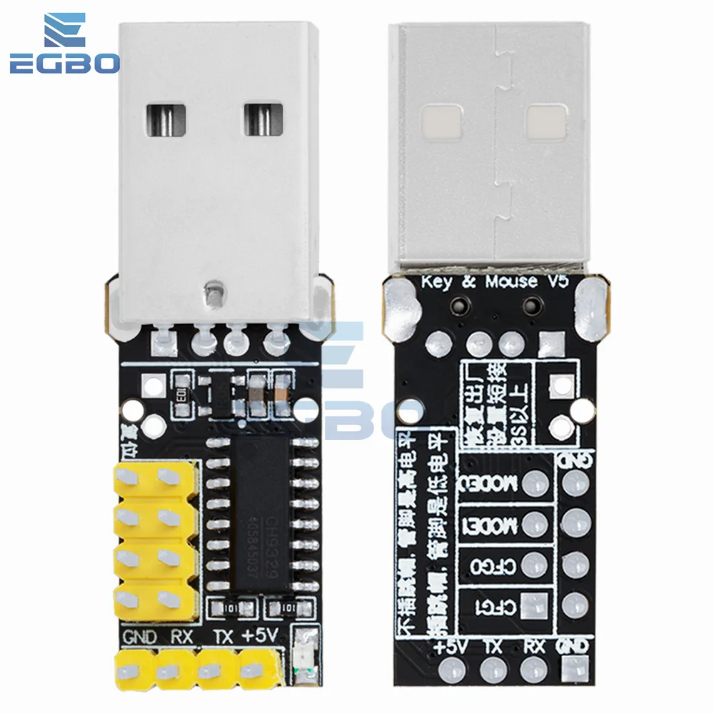 CH9329 module UART/TTL serial port to USB HID full keyboard mouse driver-free game development box