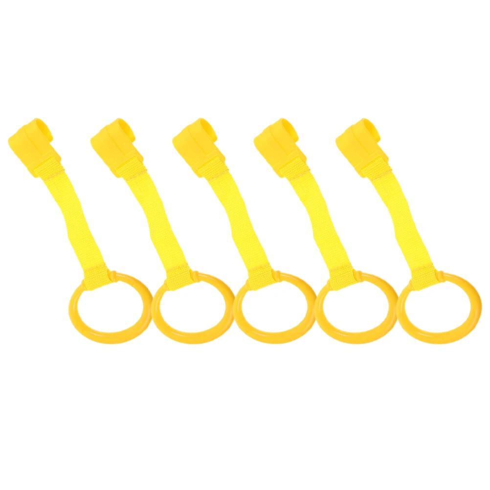 5 pçs anéis de caminhada do bebê durável berço infantil puxar para cima anéis para crianças aprendendo ferramentas de assistência em pé cama do bebê