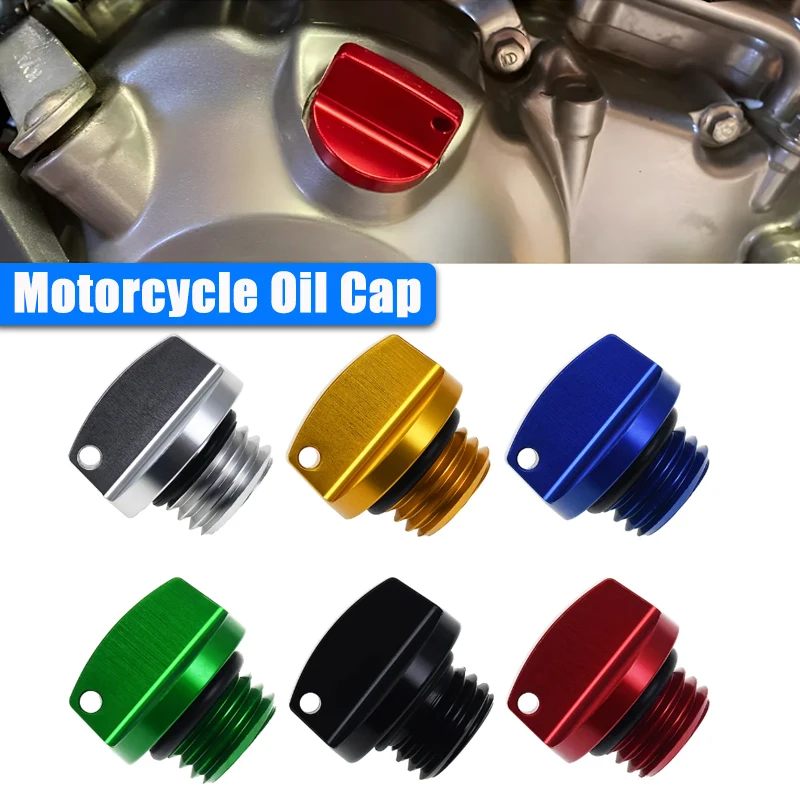 

Motorcycle Oil Cap CNC Aluminum Alloy Engine Crankcase Screw Cap Universal Oil Cover M20*2.5 New Model Motorcycle Parts