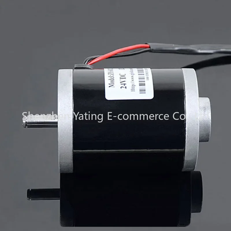 

DC24V 7000rpm High Torque DC Motor Low Noise Dual Ball Bearings Carbon Brush Motor for Mini Bead Lathe Machine Shaft Dia 8mm