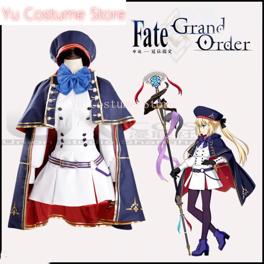 Yu Costume Fgo Caster Altria Pendragon Cosplay Costume Cos Game Anime Party Uniform Hallowen Play Role Clothes Clothing