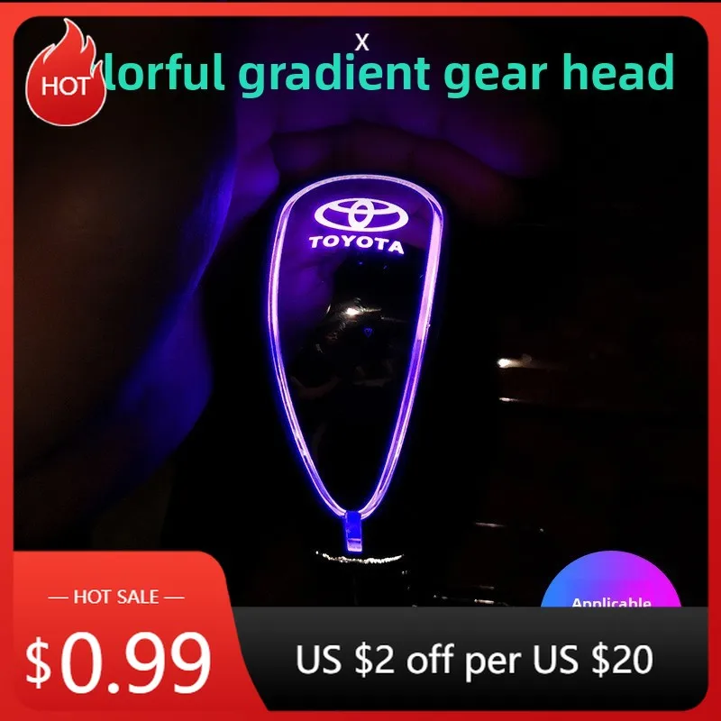 

Для Toyota 2026, колпаки Hot Hub, подходят для Toyota, кожаная головка шестерни Corolla Camry Highlander RAV4, модифицированная автомобильная светящаяся головка шестерни