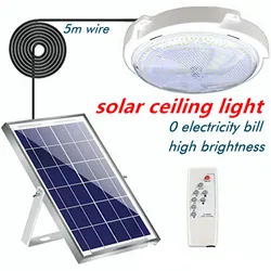 Solar Lights Home Indoor Ceiling Veranda Solar Power Lamp IP65 Waterproof Outdoor LED Top Solar Energy Interior Light Lamp