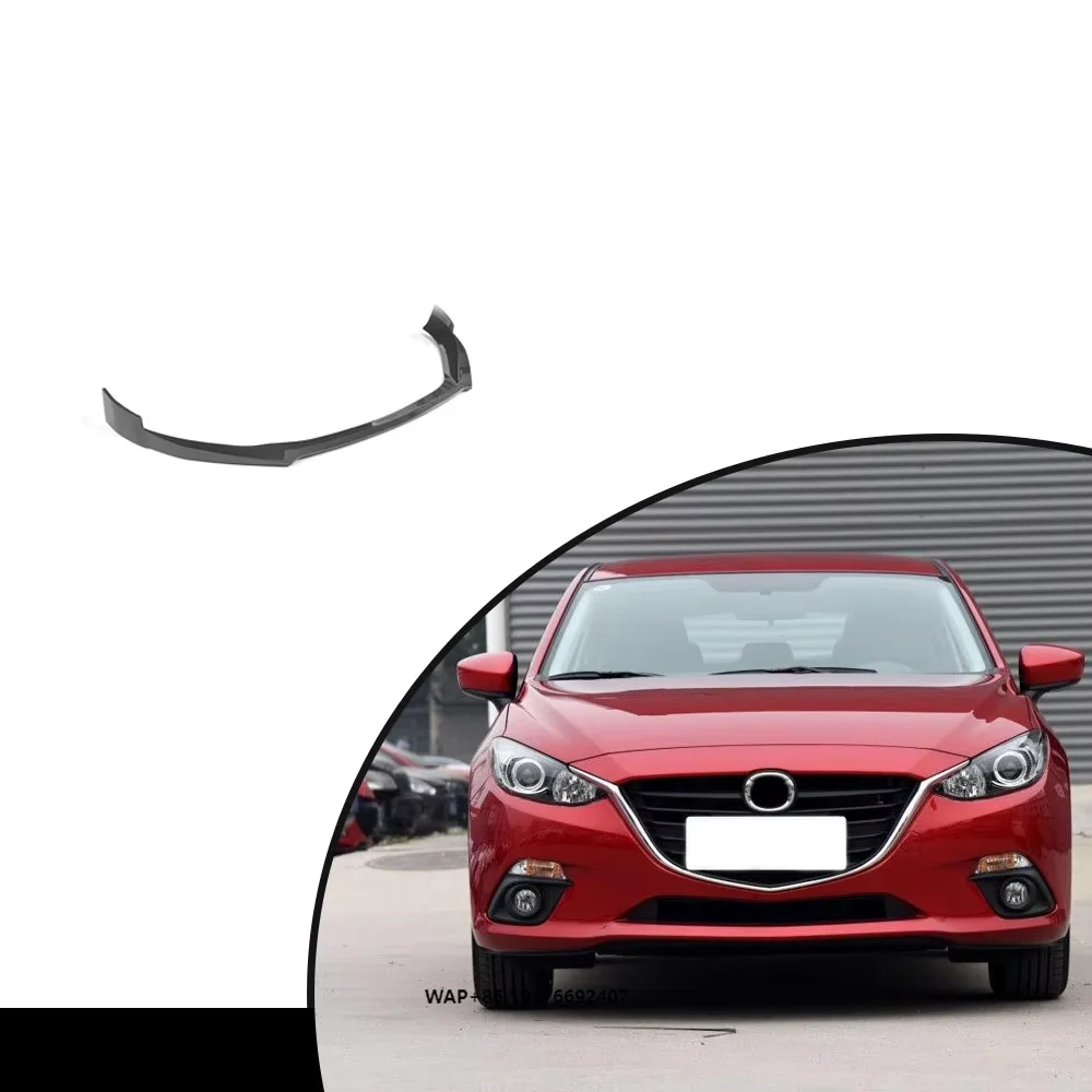 

ForMazda 3 Axela Sport 4-Door 2014-2016 Carbon Fiber Front Bumper Lip Spoiler Exterior Accessory Car Bumpers