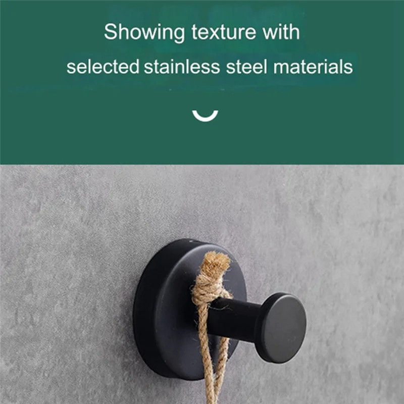 

AT51-Stainless Steel Single Hook Hotel Bathroom Toilet Punch Coat Hook Coat Hook