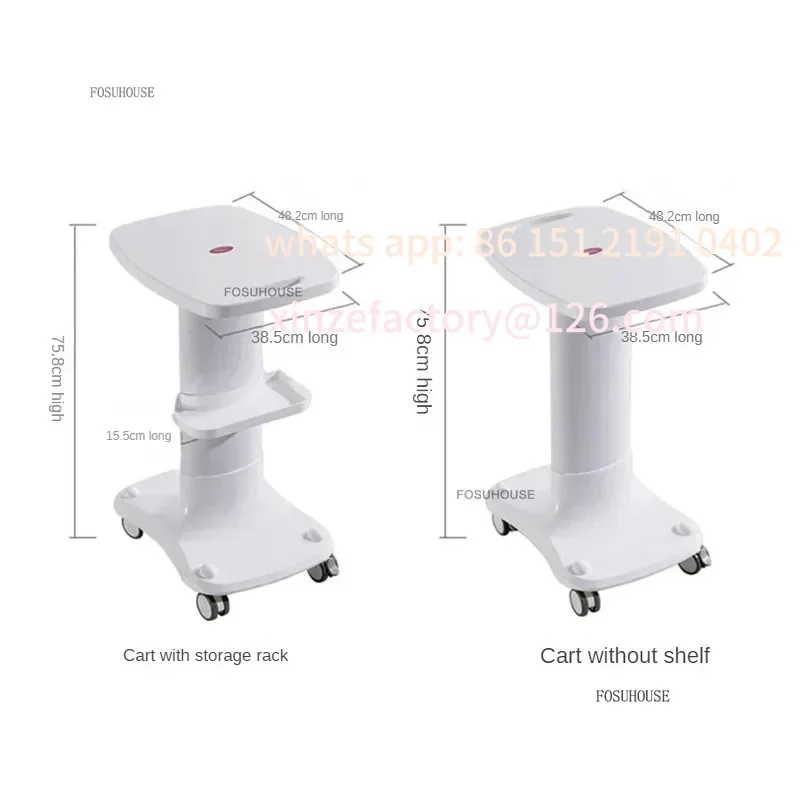 عربات صالون بلاستيكية أوروبية قابلة للتخصيص، عربة أدوات مساعدة، معدات أدوات صالون التجميل