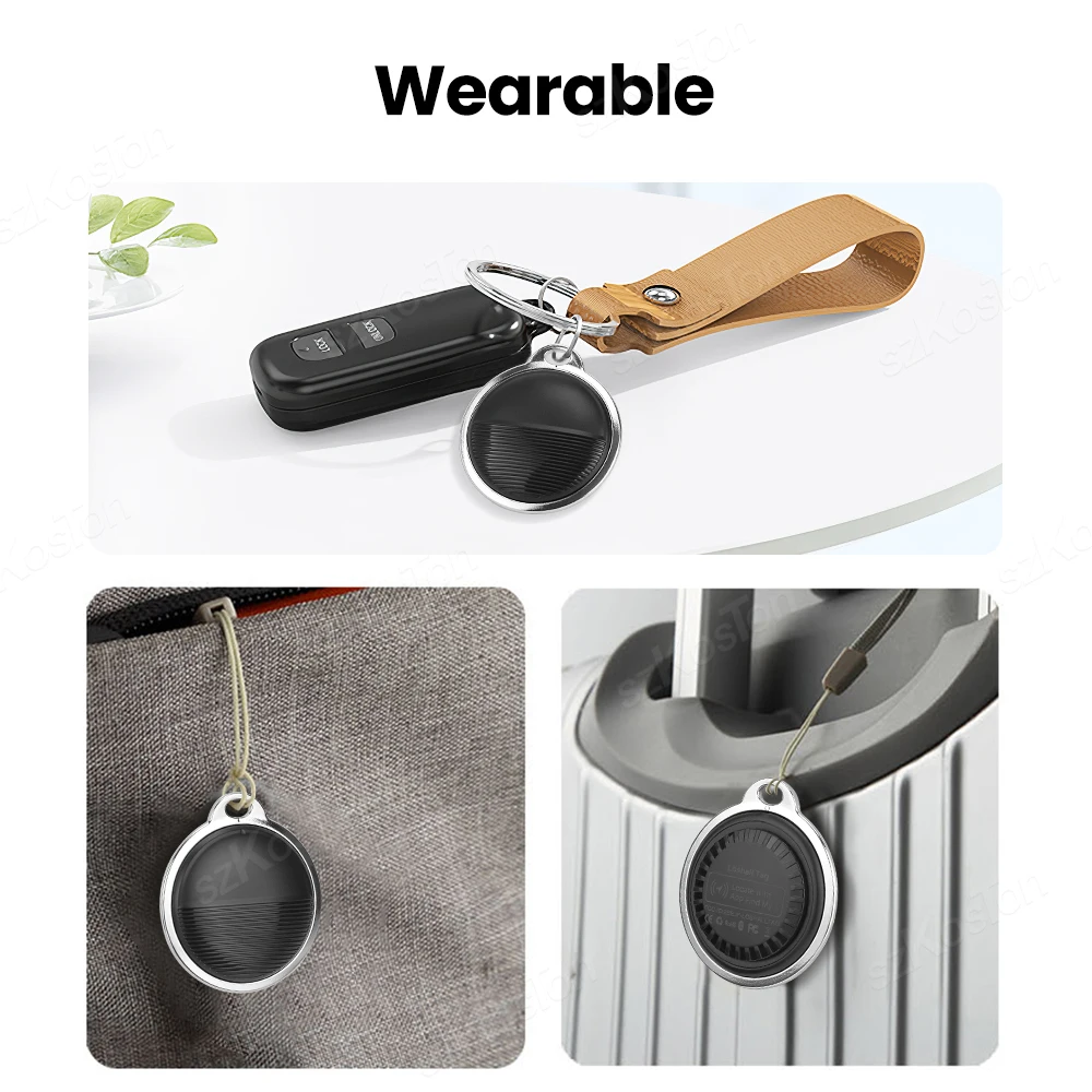 GPS Tracker For IOS Smart Bluetooth-compatible Mini GPS Locator Wallet Key Pets Finder Anti Lost Device Work with Find My APP