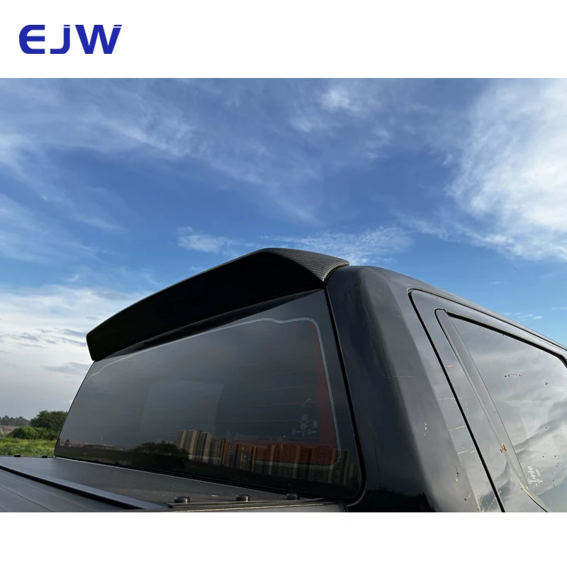 Para ford ranger asa traseira de fibra carbono automotivo alta qualidade fibra carbono spoiler decoração + aparência atualizada