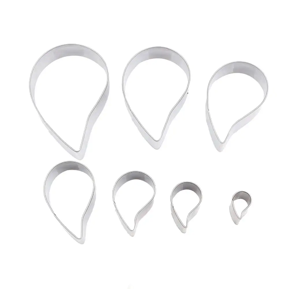

7 Pcs Stainless Steel Cookie Cutters Spiral Shape Molds for Baking Cake Fondant Non Stick Easy Demoulding Suitable Home